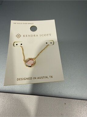 Kendra Scott Gold Necklace with Stone
